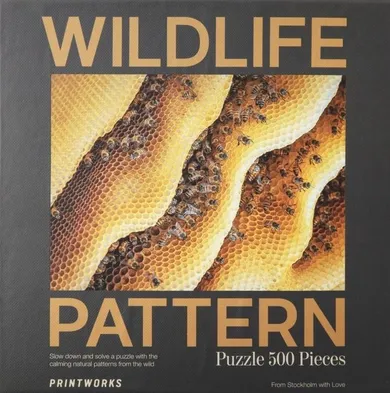 Printworks, Wildlife Pattern, Bee, puzzle, 500 elementów