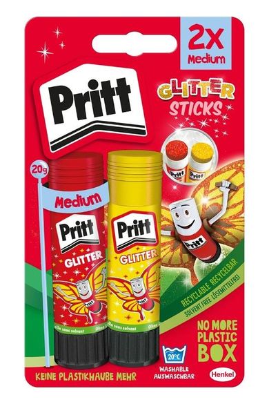 Pritt, klej w sztyfcie z brokatem, 2-20g