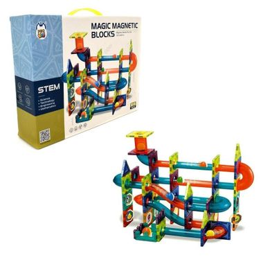 Pro Kids, magnetyczny tor kulkowy, 96 elementów