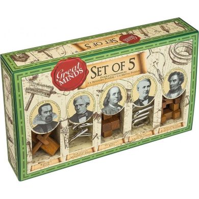 Professor Puzzle, Great Minds, łamigłówka, zestaw, 5 szt.