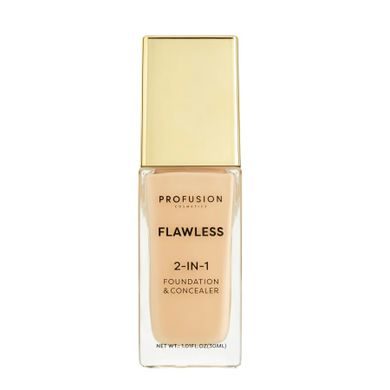 Profusion, Flawless, 2-in-1, podkład i korektor do twarzy, Fair Beige, 30 ml