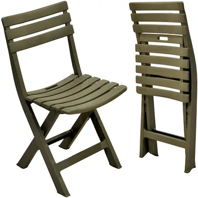 ProGarden, Komodo, krzesła cateringowe, składane, plastikowe, zielone, 4 szt.