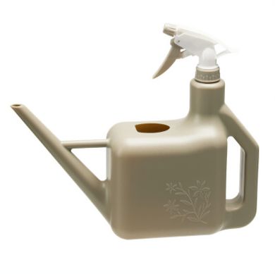 Progarden, konewka z wbudowanym spryskiwaczem, plastikowa, taupe, 9,5-27-31 cm