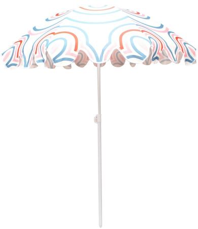 ProGarden, parasol plażowo-ogrodowy, pasek niebiesko-różowy, 160 cm