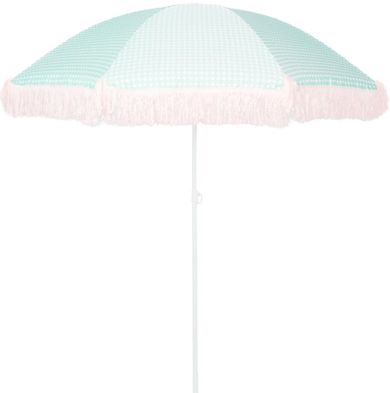 ProGarden, parasol plażowo-ogrodowy z frędzlami, zielony, 174 cm