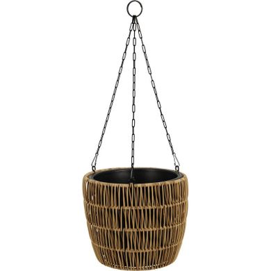 ProGarden, wisząca doniczka, osłonka z technorattanu, ø 26-22 cm
