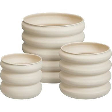 Progarden, zestaw 3 stalowych doniczek na kwiaty