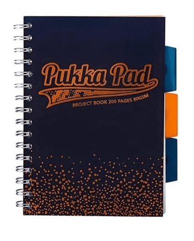 Project Book Blush Navy B5, 100 kartek, kratka, 3 szt.