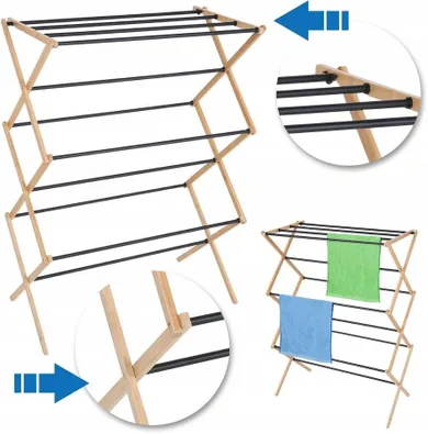 Promis, Ancona, suszarka na pranie, drewno, SU113