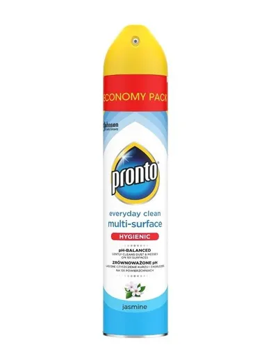 Pronto, Multi-Surface Aerozol, przeciw kurzowi do różnych powierzchni, jasmine, 300 ml