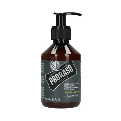 Proraso, Single Blade, Cypress&Vetyver, szampon do brody, 200 ml