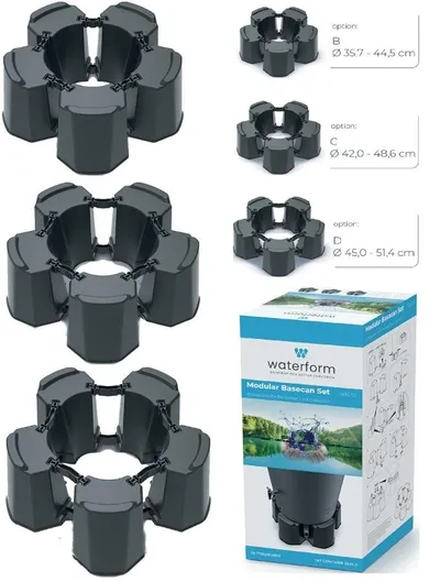 Prosperplast, Modular 5 Basecan, podstawa do zbiornika na wodę deszczówkę, antracyt