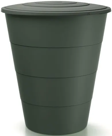 Prosperplast, Smooth, zbiornik, pojemnik na wodę deszczówkę, zielony leśny, 210l