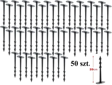 Prosperplast, szpilki, groty, kołki do agrowłókniny, harpoon peg, 20 cm, 50 szt.