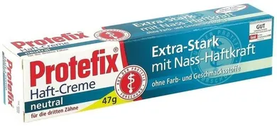 Protefix, Extra Stark Neutral, krem mocujący do protez, 47 g