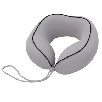 ProWorld, poduszka podróżna z pianki, szara, 25-25-11 cm