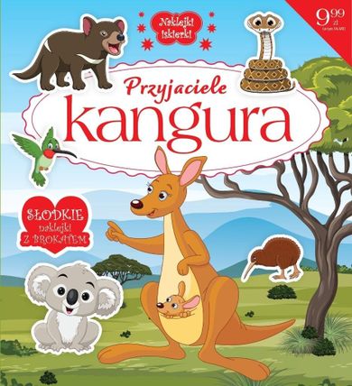 Przyjaciele Kangura. Naklejki iskierki z brokatem