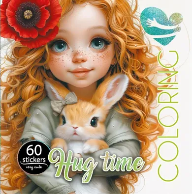 Przytulanie król. Kolorowanka z naklejkami