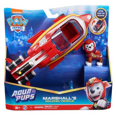 Psi Patrol, Aqua Pups, pojazd z figurką, Marshall