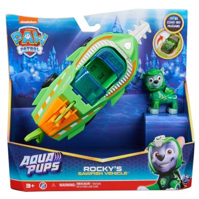 Psi Patrol, Aqua Pups, pojazd z figurką, Rocky