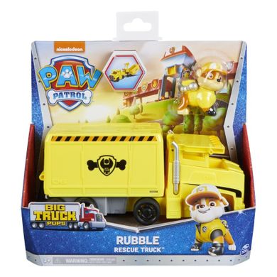 Psi Patrol, Big Truck Pups, Rescue Truck, Rubble, pojazd z figurką
