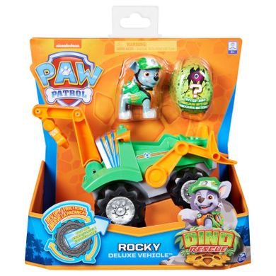 Psi Patrol, Dino Rescue, Rocky, pojazd z figurkami