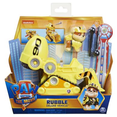 Psi Patrol Film, Rubble, figurka z pojazdem deluxe