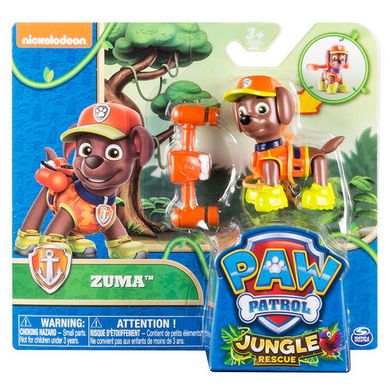 Psi Patrol, Jungle Rescue, Zuma, figurka akcji z akcesoriami
