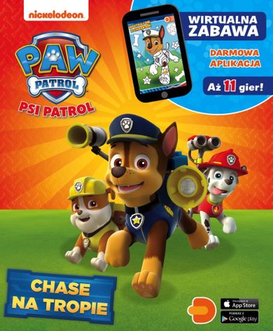 Psi Patrol. Kolorowanki 3D. Chase na tropie
