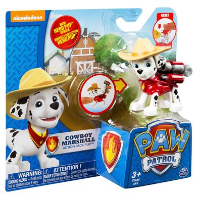 Psi Patrol, Kowboj Marshall, figurka akcji z akcesoriami
