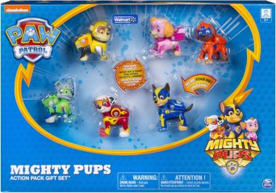 Psi Patrol, Mighty Pups, zestaw 6 figurek