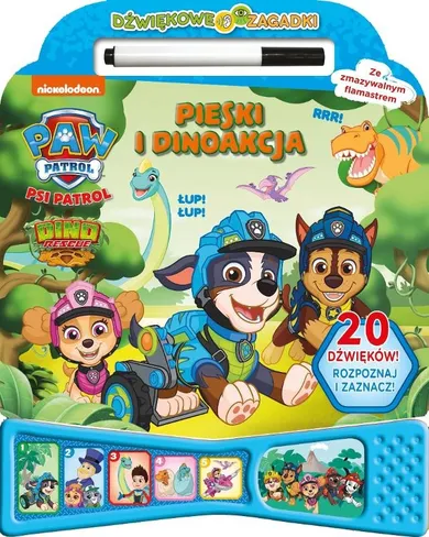 Psi Patrol. Pieski i dinoakcja. Dźwiękowe zagadki