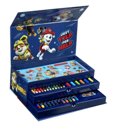 Psi Patrol, zestaw artystyczny w pudełku, 44 elementy