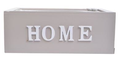 Pudełko na chusteczki "home", beżowe, 26-15-10 cm