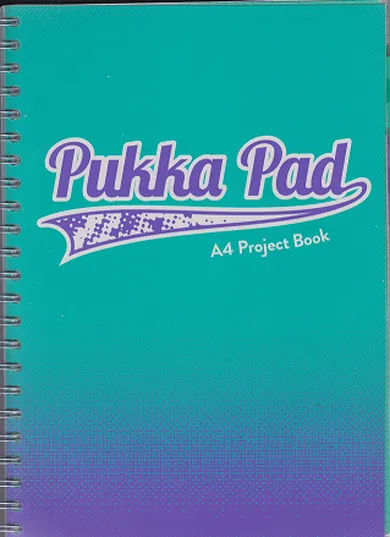 Pukka Pad, kołozeszyt, A4, Fusion Project Book, turkusowy, 1 szt.