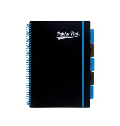 Pukka Pad, kołozeszyt, A4, Pukka Neon, Project Book, niebiski, kratka, 1 szt.