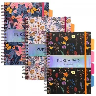 Pukka Pad, kołozeszyt B5, Bloom, 3 szt.