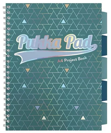 Pukka Pad, kołozeszyt w kratkę, A4, 100 kartek, zielony, 1 szt.