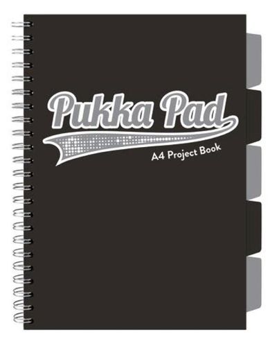 Pukka Pads, kołozeszyt, A4, Project Book, Black & Grey, czarny, 1 szt.