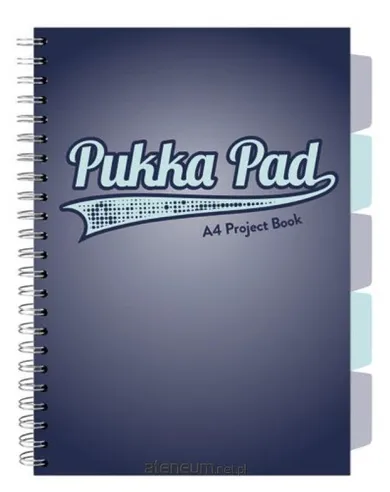 Pukka Pads, kołozeszyt A4, Project Book, Navy, granatowy