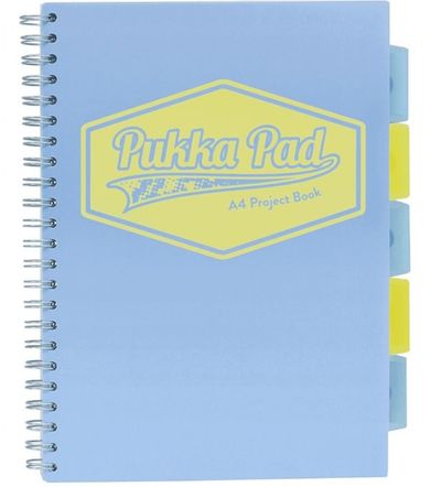 Pukka Pads, kołozeszyt, A4, Project Book Pastel, niebieski, 1 szt.