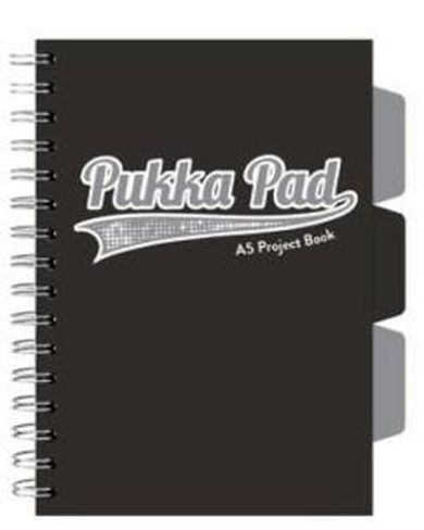 Pukka Pads, kołozeszyt, A5, Project Book, Black & Grey, czarny, 1 szt.