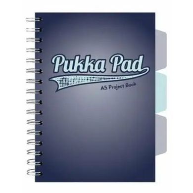 Pukka Pads, kołozeszyt, A5, Project Book, Navy granatowy, 1 szt.