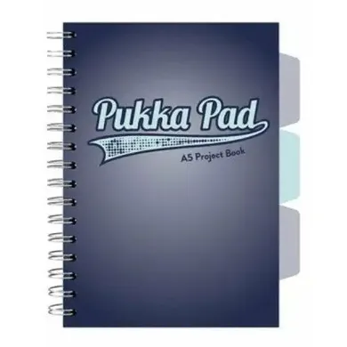 Pukka Pads, kołozeszyt A5, Project Book, Navy granatowy