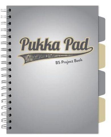 Pukka Pads, kołozeszyt, B5, Project Book, Design, szary, 1 szt.