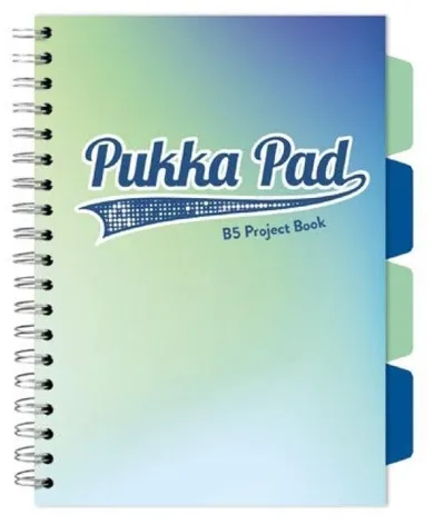 Pukka Pads, kołozeszyt, B5, Project Book, Seafoam, morski, 1 szt.