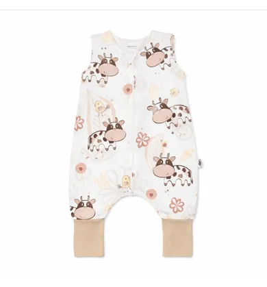 Pulp, Krówki, letni śpiworek do spania, z nogawkami i skarpetkami, TOG 0.5, 2-4 l