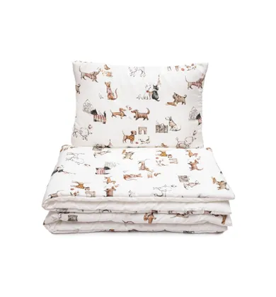 Pulp, Paryskie Pieski, pościel z bawełny satynowej, 100-135 cm