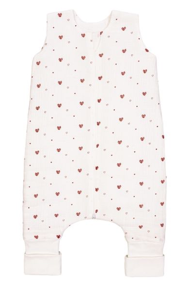 Pulp, Serduszka, śpiworek muślinowy z nogawkami, całoroczny, TOG  1.5, 1-2.5 l