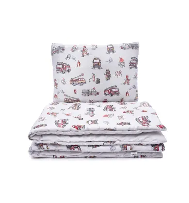 Pulp, Straż Pożarna, 2-częściowy komplet pościeli bawełnianej z wypełnieniem, 100-135 cm